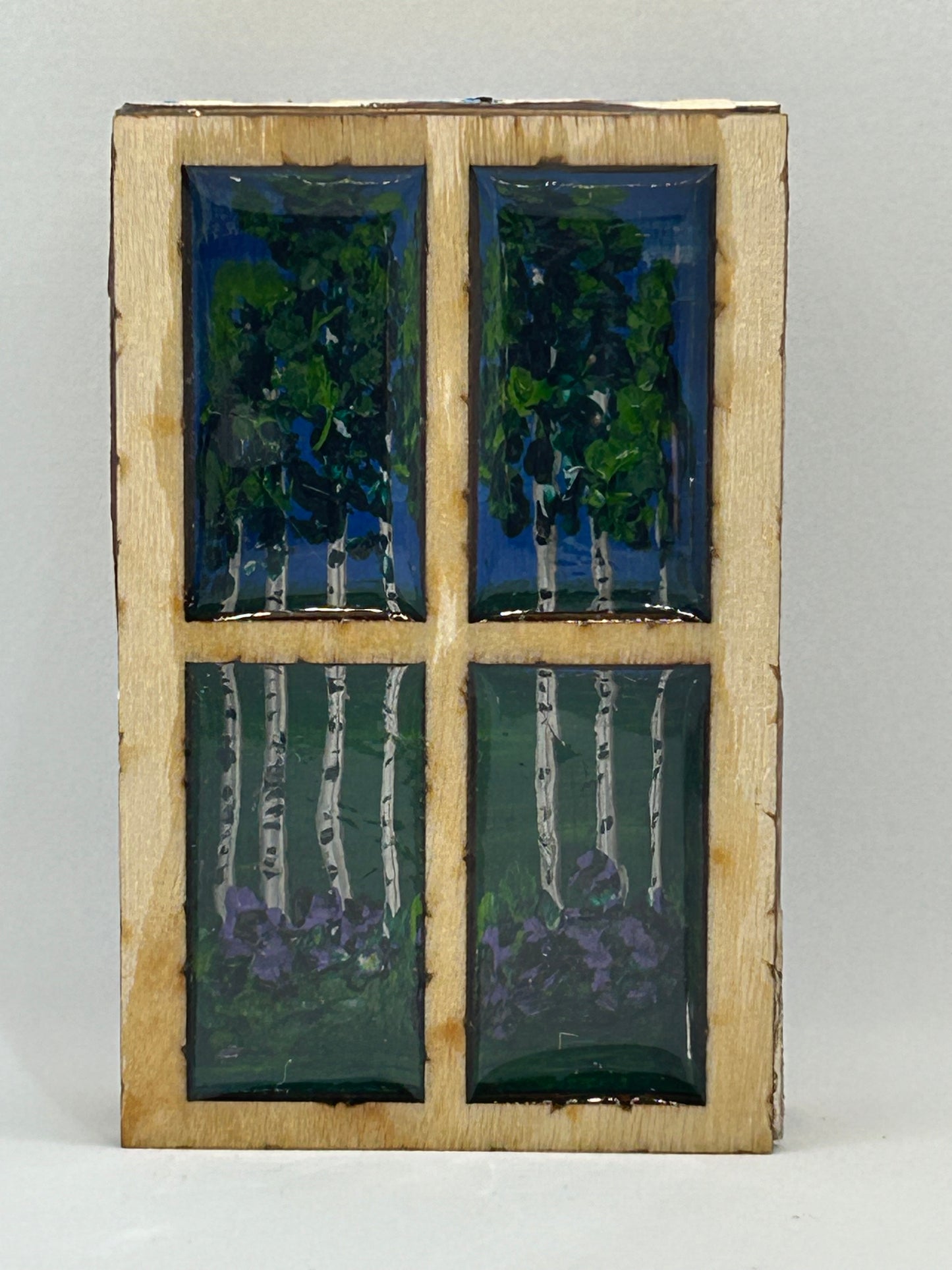 Ornaments - "Nature's Window" -Hand-Painted