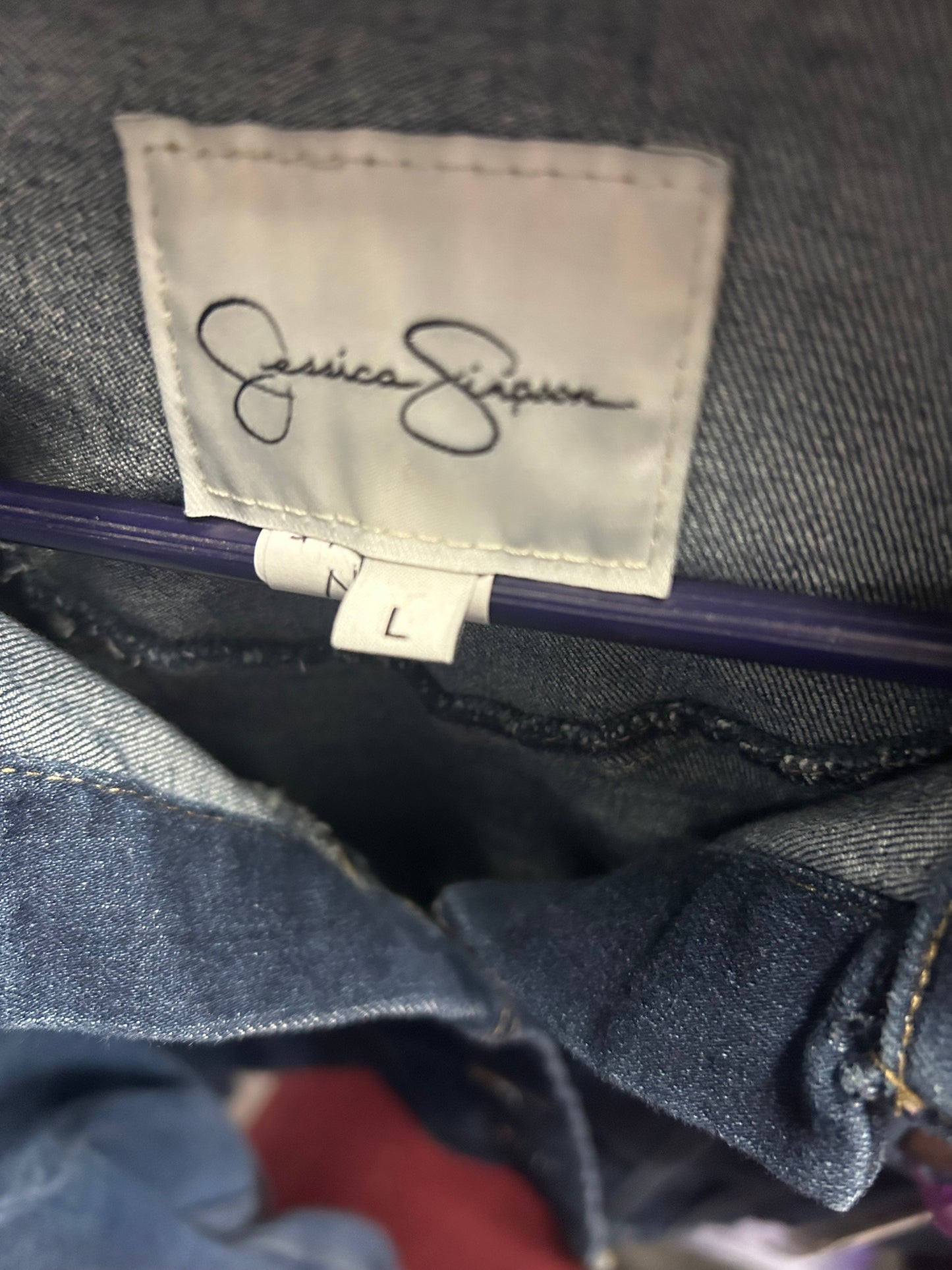 Jean Jacket - Teen's Hand-Painted Jessica Simpson - Moonlit Lake