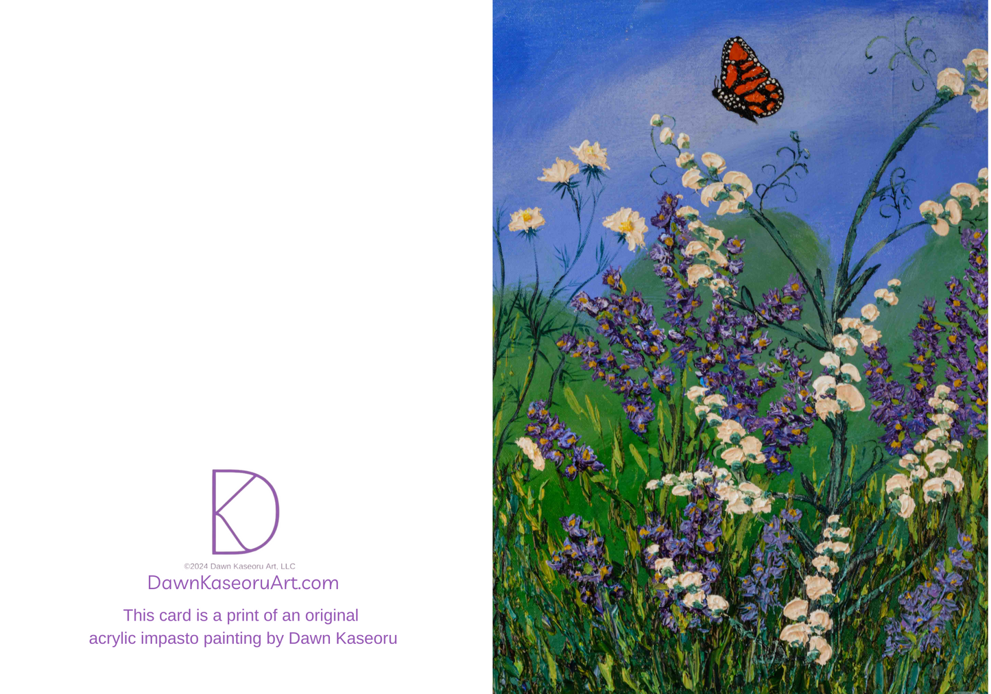Spring Flowers 5" x 7" Greeting Card