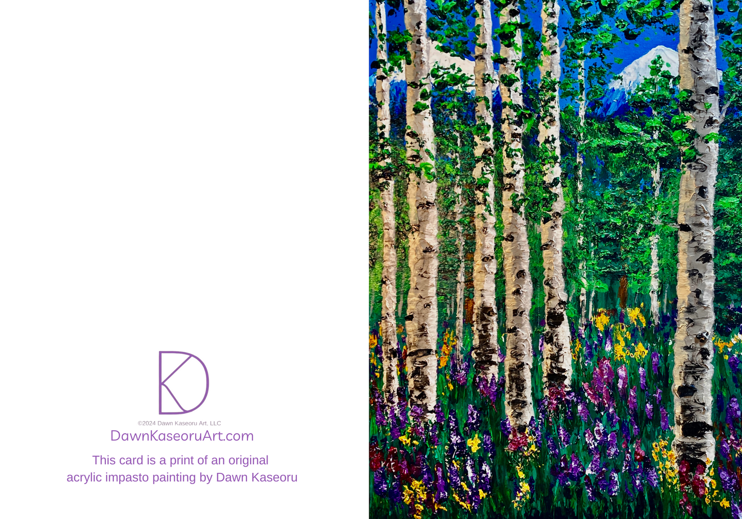 Spring Aspen 5" x 7" Greeting Card